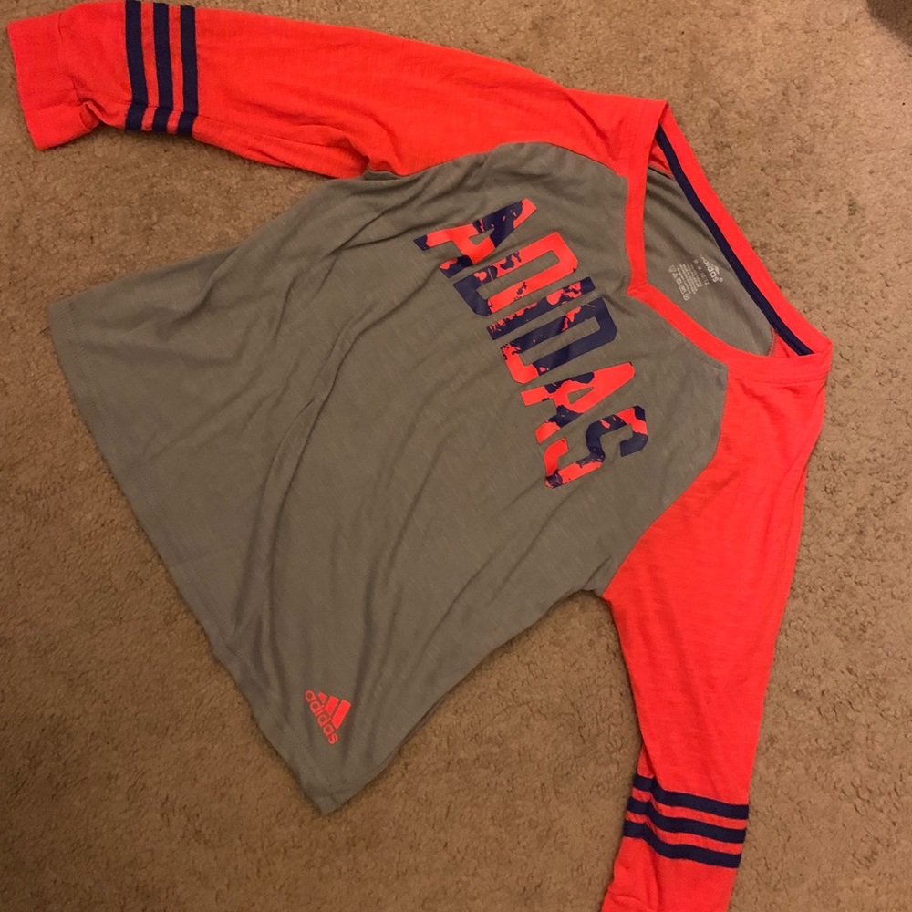 Youth bright Adidas baseball sport shirt